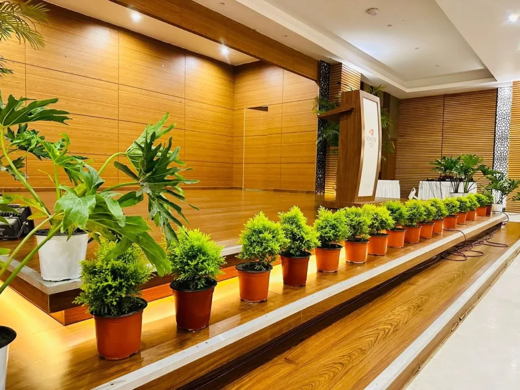 stage decoration at soaltee hotel