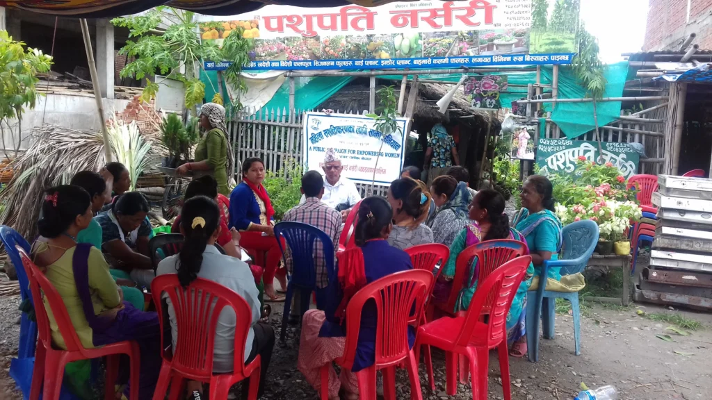 Trainings to community people by the FOUNDER